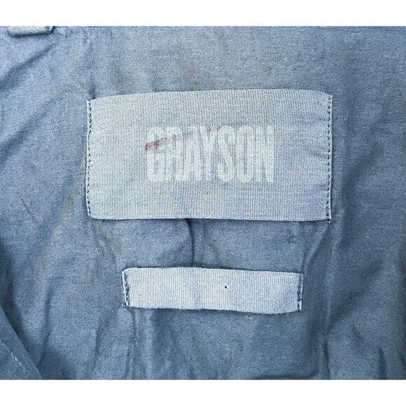 Grayson The Changemaker Navy Blue Shirt Dress Long Sleeve Relaxed Fit Size 05 XL - Picture 6 of 7